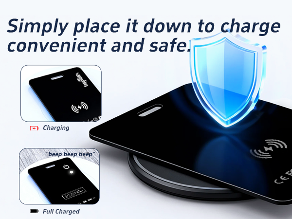 Simply place it down to charge convenient and safe.