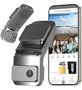 4G LTE Car Dash Cellular Securiy Camera with Remote Live Stream, Anti-Theft Car Dash Cam - Dual 2...