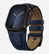 Fullmosa Leather Band Compatible with Apple Watch Ultra 3/2/1 Band 49mm 46mm 45mm 44mm 42mm Men, ...