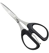 ALLEX Rubber Scissors Heavy Duty Sharp Japanese Stainless Steel 2", Curved Blade Tips, Precision ...