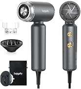 SUPGALIY Dual Voltage Hair Dryer, High-Speed Ionic Blow Dryer for Fast Drying, Travel Compact Hai...
