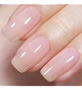AILLSA Milky Pink Gel Nail Polish Sheer Neutral Nude Gel Polish Light Natural Color Translucent G...