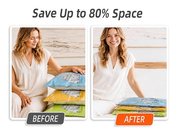 Save Up to 80% Space in Seconds Before After
