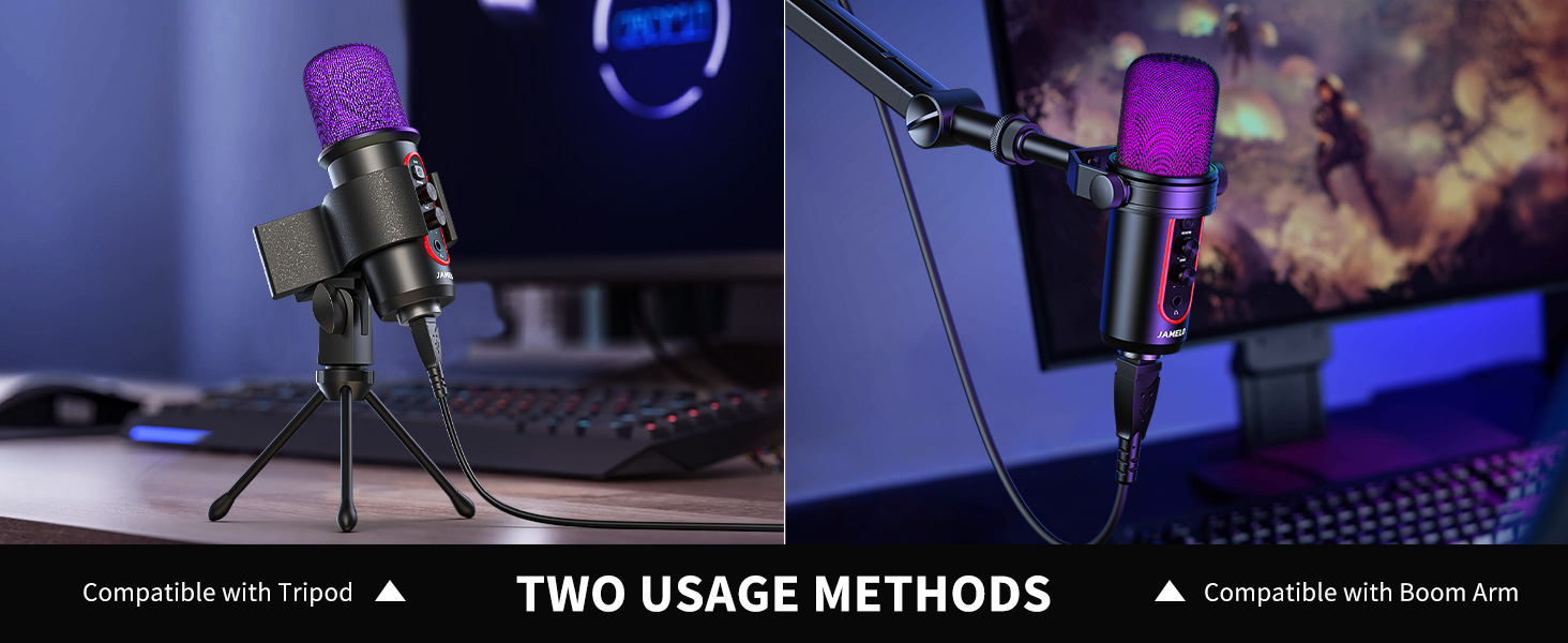 Gaming USB Microphone for Streaming Twitch Podcasts