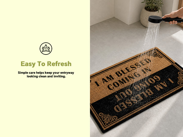 Funny Welcome Large Front Door Mat Outdoor Entrance