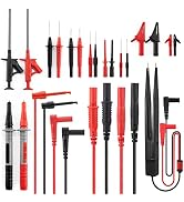 KAIWEETS 23PCS Multimeter Test Leads Kit with Replaceable Precision Probes Set and Alligator Clip...