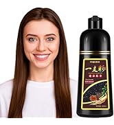 Hair Dye Shampoo 3 in 1, Coffee Hair Color Shampoo for Men Women, Root Touch Up, Natural Brown Sh...