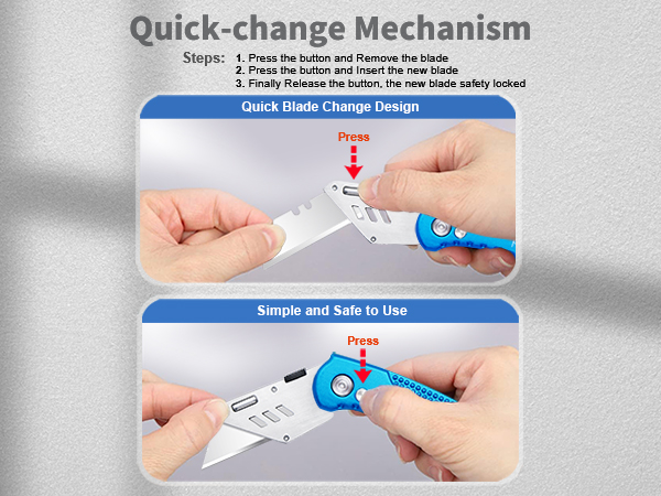 Harita box cutter utility knife-blue-04s