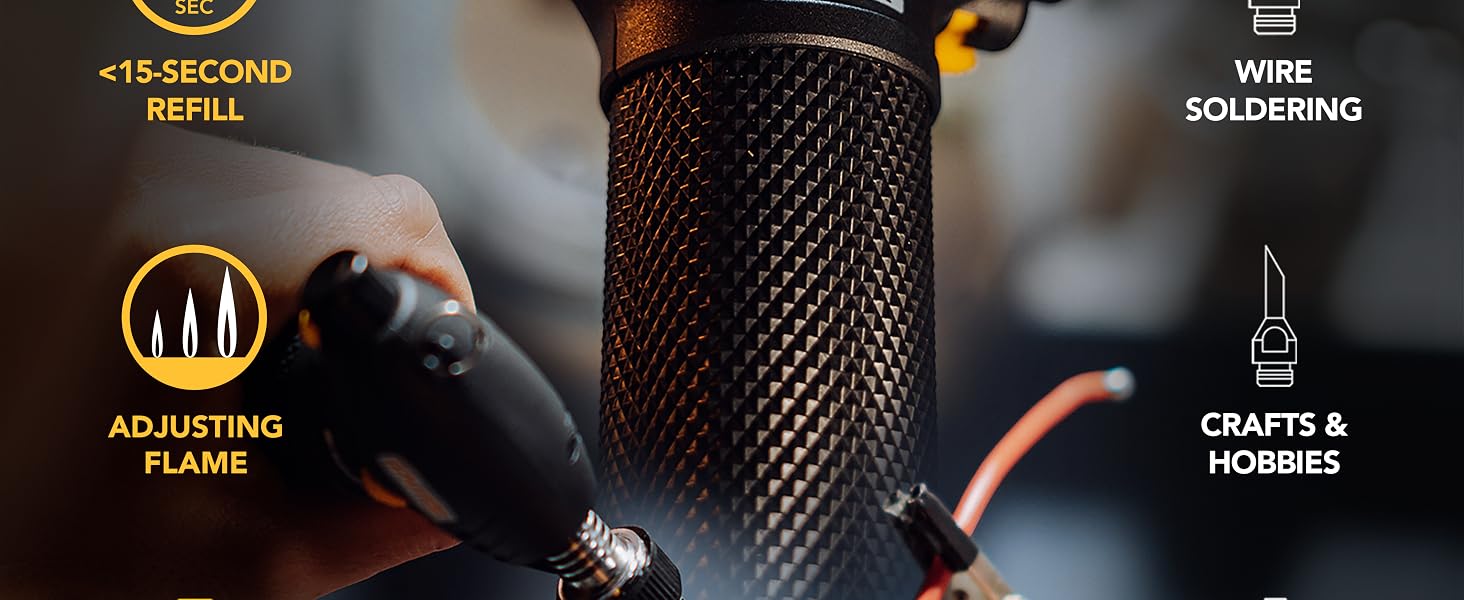Soldering iron torch burane