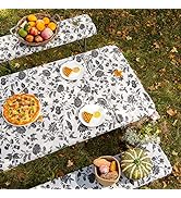 ARTABLE Picnic Table Cover Bench Covers Elastic Edges Fitted Rectangle Picknick 6 Foot Tables Wat...