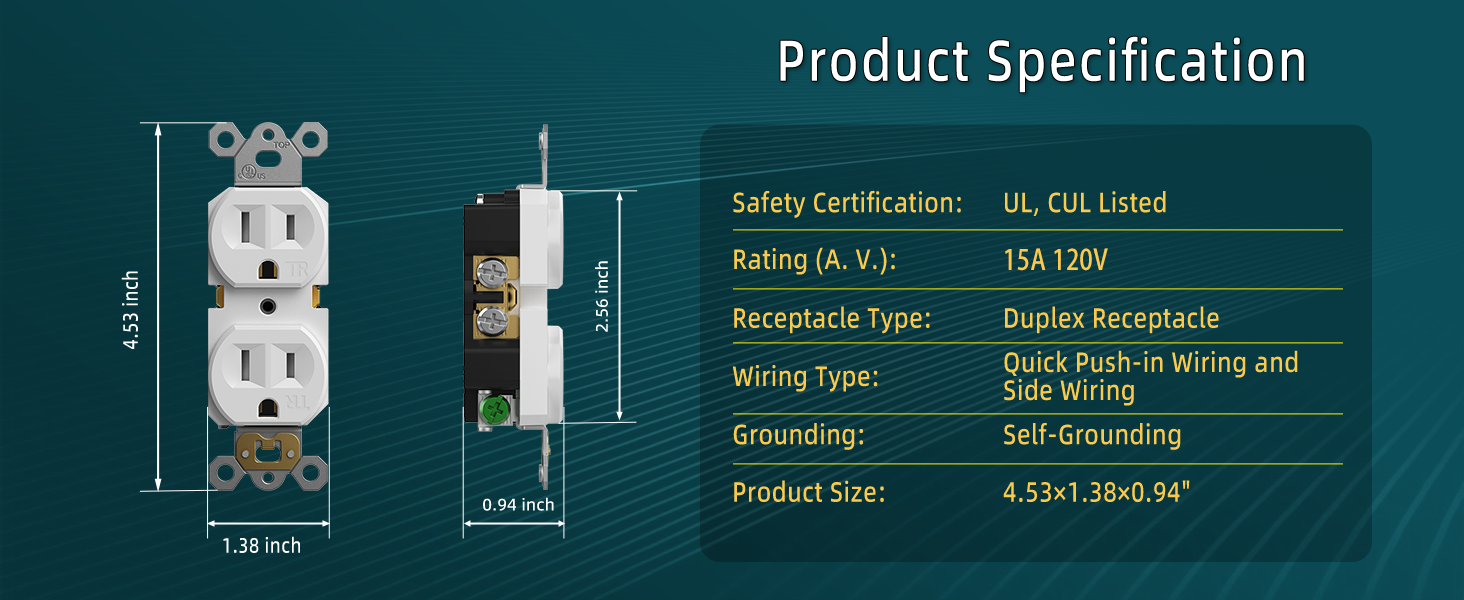 15 amp receptacle