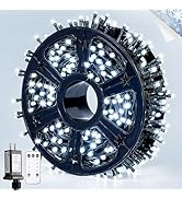 JMEXSUSS 400 LED White Christmas Lights Outdoor Decorations, 132ft Christmas Tree Lights with Rem...
