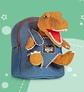 toddler backpacks for boys 2-4 with t rex dinosaur toy