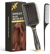 SHINLEA Detangling Brush for Curly Hair, Paddle Detangler Brush for Blow Drying, Wet Dry Hair Bru...