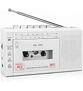 SEMIER Portable Cassette Player Recorder, Cassette to MP3 Digital Converter via USB or Micro SD C...
