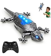 Givzan Wall Climbing Gecko Toy for Kids, Dual Mode Floor & Wall Driving, Rechargeable Remote Cont...