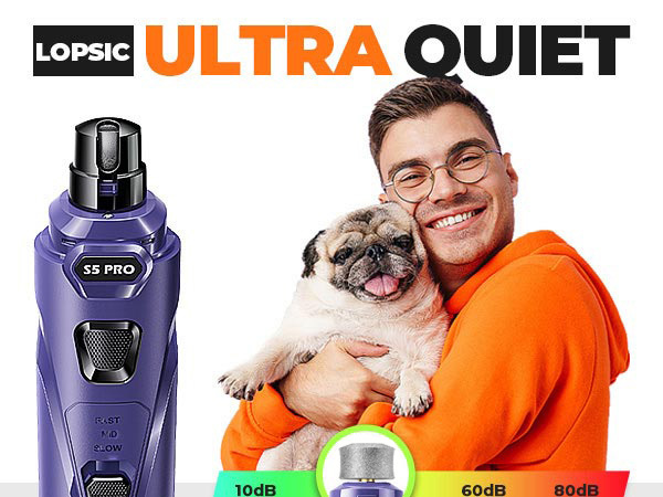 ultra quiet dog nail trimmer kit