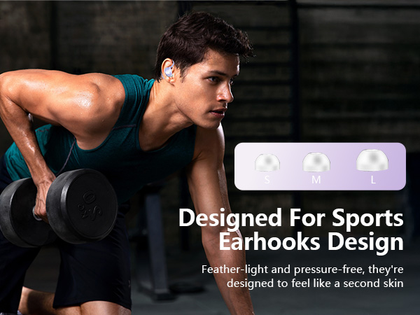 Sport Wireless Bluetooth Earphones, IPX7 Waterproof Running Headphones