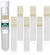 Fteven 30PCS Cross Stitch Needles, Size 22 Stainless Steel Embroidery Needles, Large Eye Hand Sew...