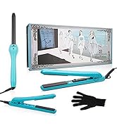 Brilliance New York - Trio Flat and Curling Irons Set: 1.25" Diamond and Ceramic Flat Iron + 1/2"...