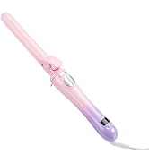 Curling Iron,Rotating Curling Iron 1 Inch for Long Hair up to 450F,Beach Waves Hair Curler Automa...