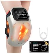 Nekteck Cordless Knee Massager with Heat for Pain Relief, HSA Eligible Gift | 3 Heating Levels & ...
