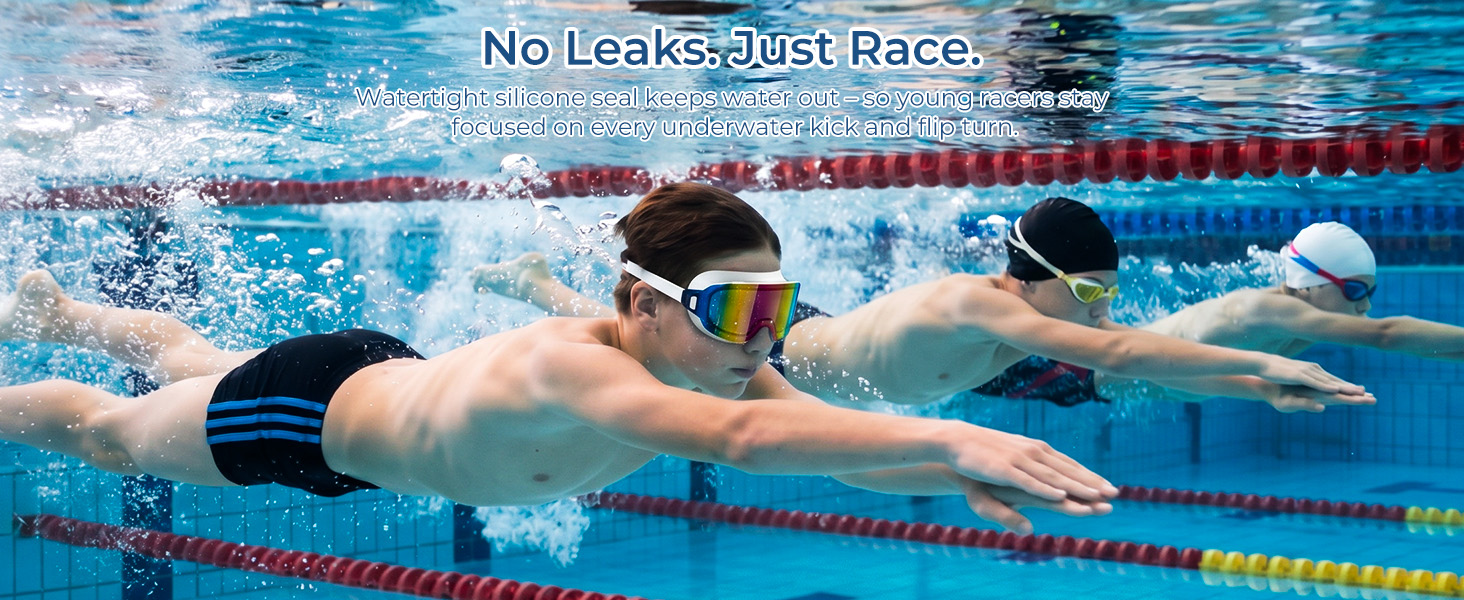 Youth swim goggles boys girls