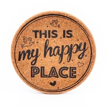 cork coasters for drinks absorbent with holder wooden table gifts set funny coaster cup coffee cute