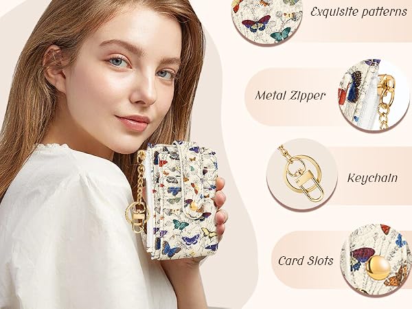 Gemfit Slim Small Card Wallet for Women