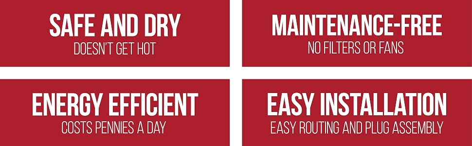 Safe and Dry, Energy Efficient, Maintenance-Free, Easy Installation