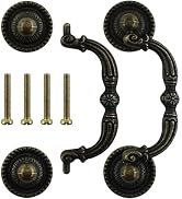 BDS-HOME 2pack 3" Hole Center Bronze Vintage Pulls Handles Antique Decorative Drawer Knobs Pulls ...