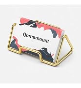 Business Card Holder,Minimalist Geometric Metal Card Display Stand,Vertical Desktop Name Card Org...