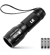 LE LED Flashlight LE1000 High Lumens, Small and Extremely Bright Flash Light, Zoomable, Water Res...