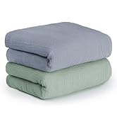 haakaa Muslin Swaddle Blankets, 2-Pack 100% Cotton Double Layer, Breathable Lightweight Receiving...