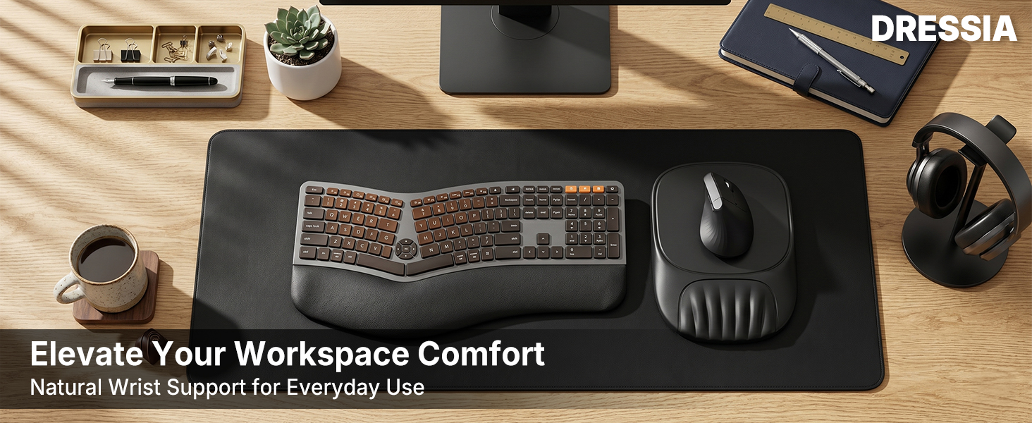 ergonomic mouse pad desk setup home office accessories for men women