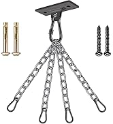 Dolibest Heavy Duty Boxing Punching Bag Chain,Wall Mount Ceiling Hooks for Boxing& MMA,Wood Beam ...