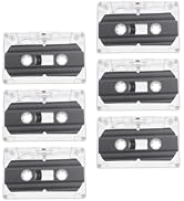 Mikikit 6pcs Blank Audio Cassette Tapes Microcassette Tapes for Recording DIY Recording