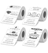 4 Rolls Thermal Labels Compatible with Phomemo M100/M110/M150/M221/M220/M120/M200/M250 Label Prin...
