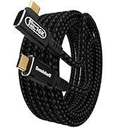 USB C Cable 6.6ft/2m, 90 Degree Right Angle USB5 Cable,for Thunderbolt 5/4, USB4,80Gbps Data Tran...