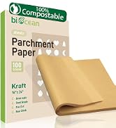 biocean Unbleached PRE-CUT Parchment Paper Sheets 16x24