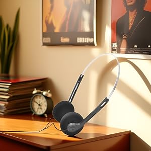 Jinshining Retro Over-Ear Earphones,