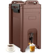 ARLIME Insulated Beverage Dispenser with Handles, 5 Gallon Food-Grade Hot and Cold Beverage Serve...