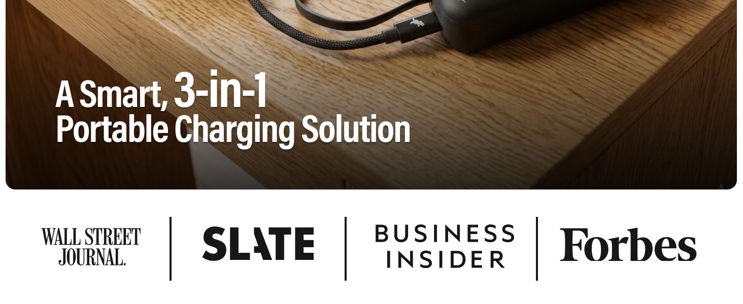 2-in-1 Wall Charger + Portable Power Bank