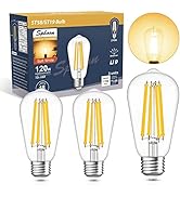Dimmable LED Edison Light Bulbs E26 Medium Base 12 Watt Led Bulb Equivalent 120W, Vintage Soft Wh...
