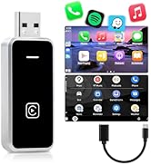Carplay Wireless Adapter & Android Auto Wireless Adapter, 2 in 1 Wireless Carplay for iOS and And...