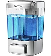 SVAVO Wall Mount Soap Dispenser 23.7oz / 700ml, Commercial Soap Dispenser Wall Mounted, Wall Soap...