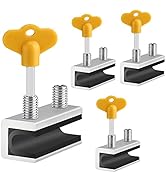 Window Locks, 4 Sets Sliding Security Window Lock with Key for Vertical & Horizontal Sliding Wind...