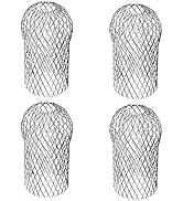 AccEncyc 4 Pcs Gutter Downspout Guards 3.5 Inch Aluminum Leaf Filter Strainer Expandable Gutter D...