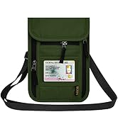 HOTEMIA Neck Wallet for Travel,Passport Holder Neck Pouch for Men Women with Adjustable Neck Stra...