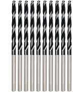1/8 Inch Cobalt Drill Bit 10PCS | High Speed Steel | Drill Bit for Stainless Steel and Hardened M...